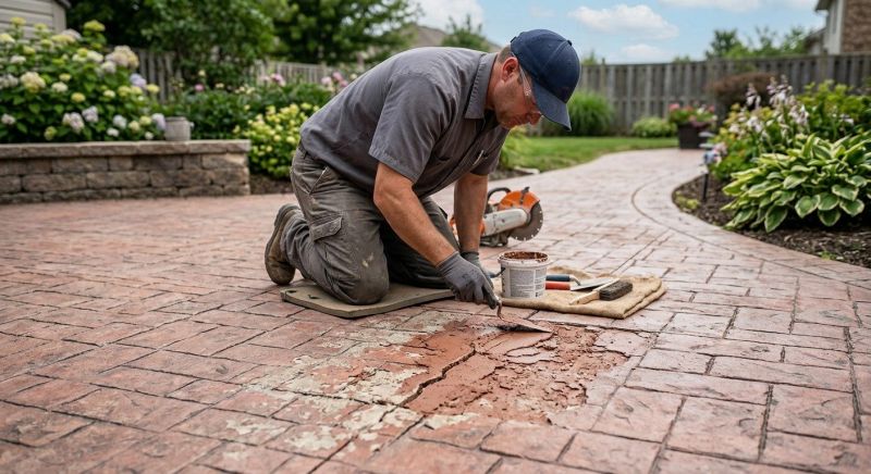 Decorative Concrete Repair in Canton, GA