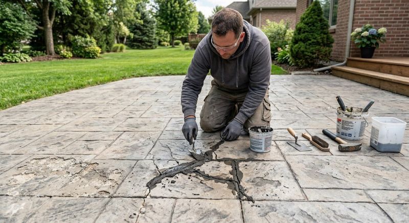 Decorative Concrete Repair in Marysville, OH